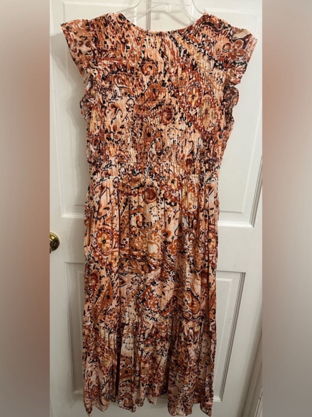 Anthropologie The Peregrine Printed Button Down Tiered
Midi Dress - Picture 10 of 12